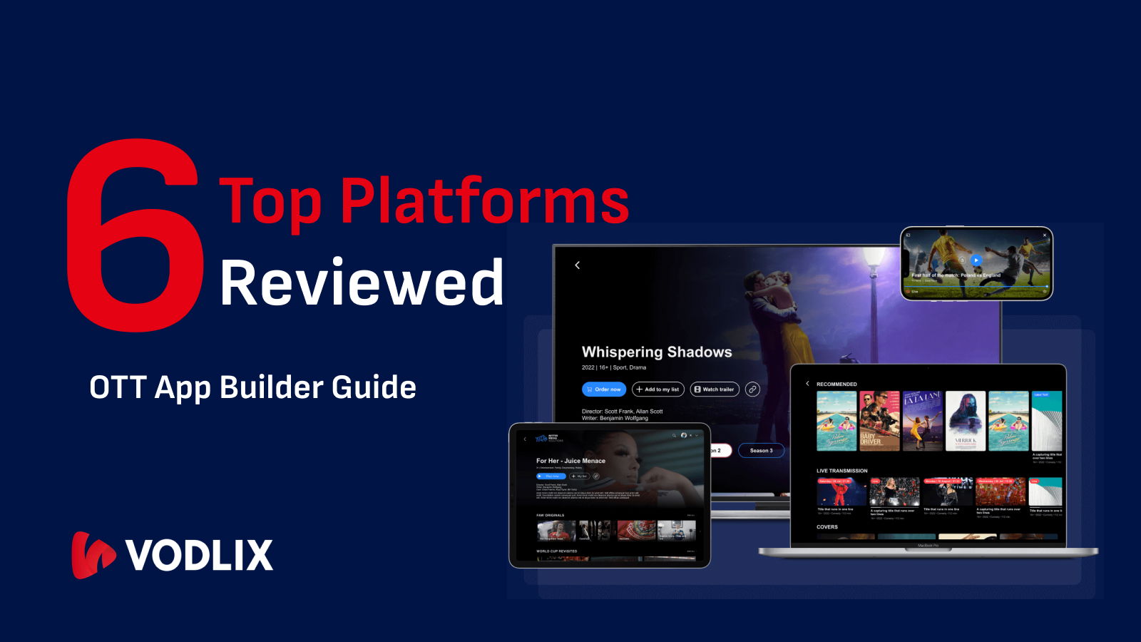 OTT App Builder Guide: 6 Top Platforms Reviewed