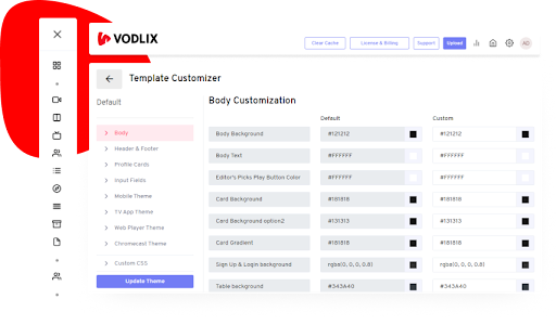 Customize your ott